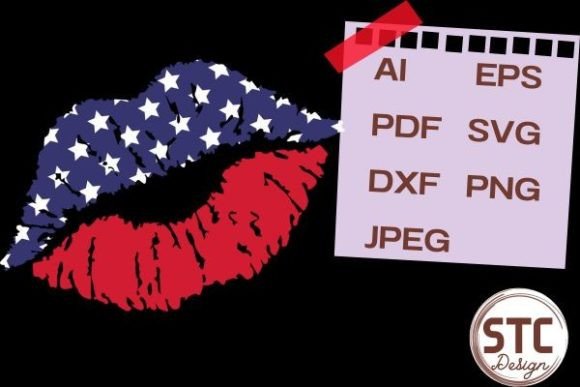 4th of July USA Flag Lips SVG: A Bold Design Asset