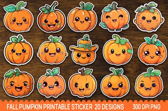 Fall Pumpkin Sticker Bundle: A Creative Toolkit for Autumn Projects