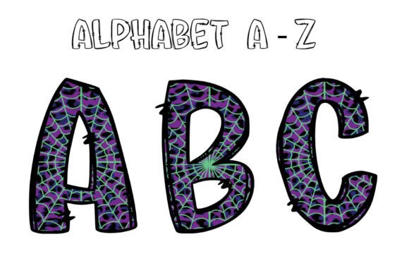 Halloween Alphabet Letters Sublimation6: Your Design Toolkit