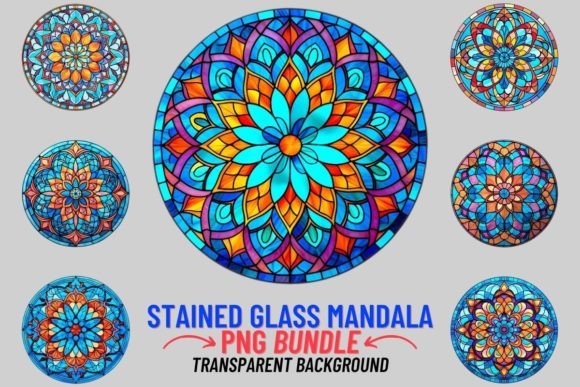 Integrating Stained Glass Mandala 12 PNG Clipart into Your Visual Strategy