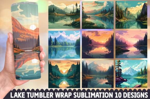 Lake Background Tumbler Bundle: Your Toolkit for Serene Designs