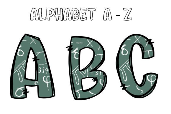 School Alphabet Letters Sublimation PNG7: A Designer’s Go-To Resource