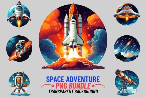 Space Adventure 12 PNG Sublimation: Your Toolkit for Cosmic Creativity