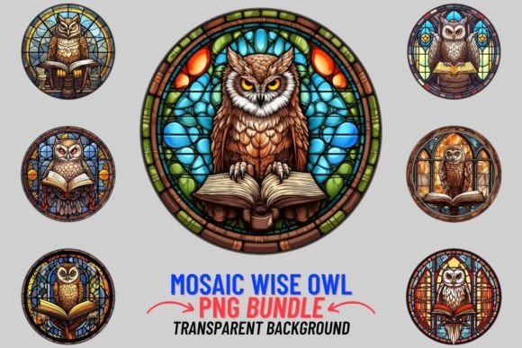 Stained Glass Wise Owl Sublimation: A Designer's Asset